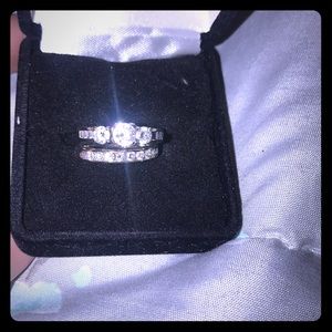 Engagement and wedding band